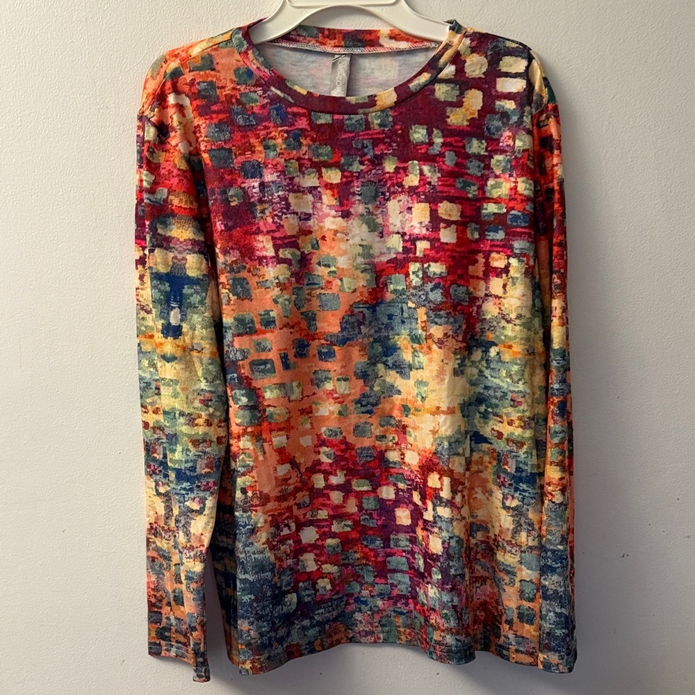 Colorful Abstract Women's Blouse
